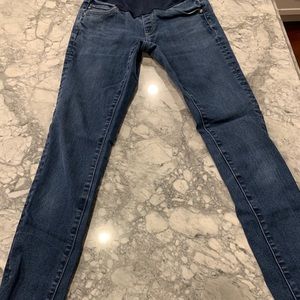 Blue maternity jeans